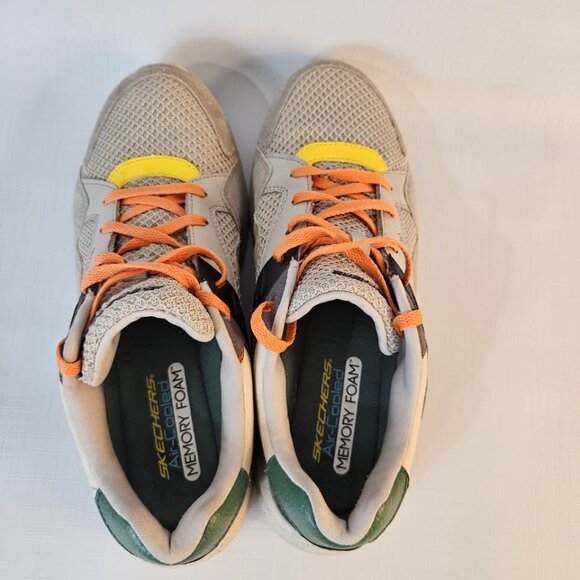 Skechers Mens Size 9.5 Skechex Vert Crest Cross Training Shoes Gray Suede 52978 - Picture 5 of 9